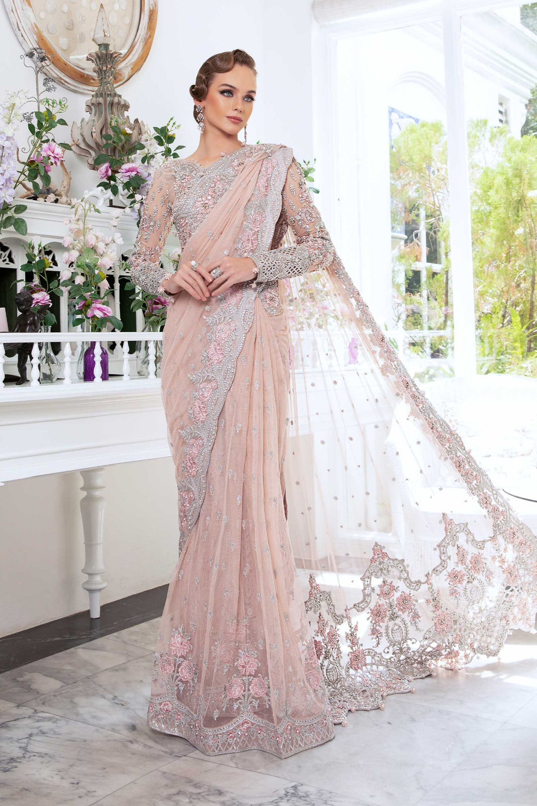 Maria B | Bridal Couture | Dahlia by Maria B - Designer Dress - Type: Ladies Clothes - Available at Libayah - 100% Original