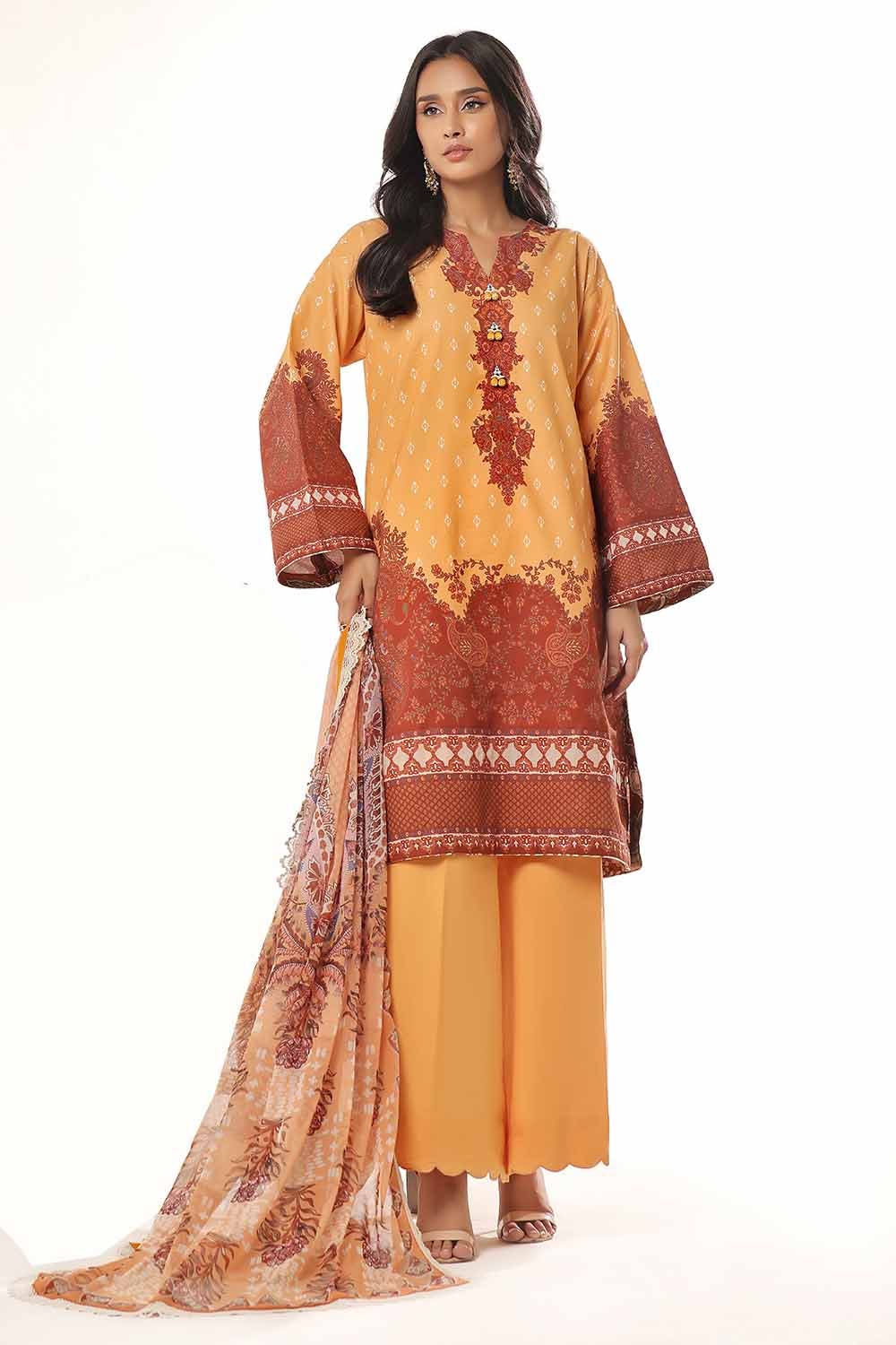 Gul Ahmed | MalMal Collection 24 | MFL-42002 by Gul Ahmed - Designer Dress - Type: Luxury - Available at Libayah - 100% Original