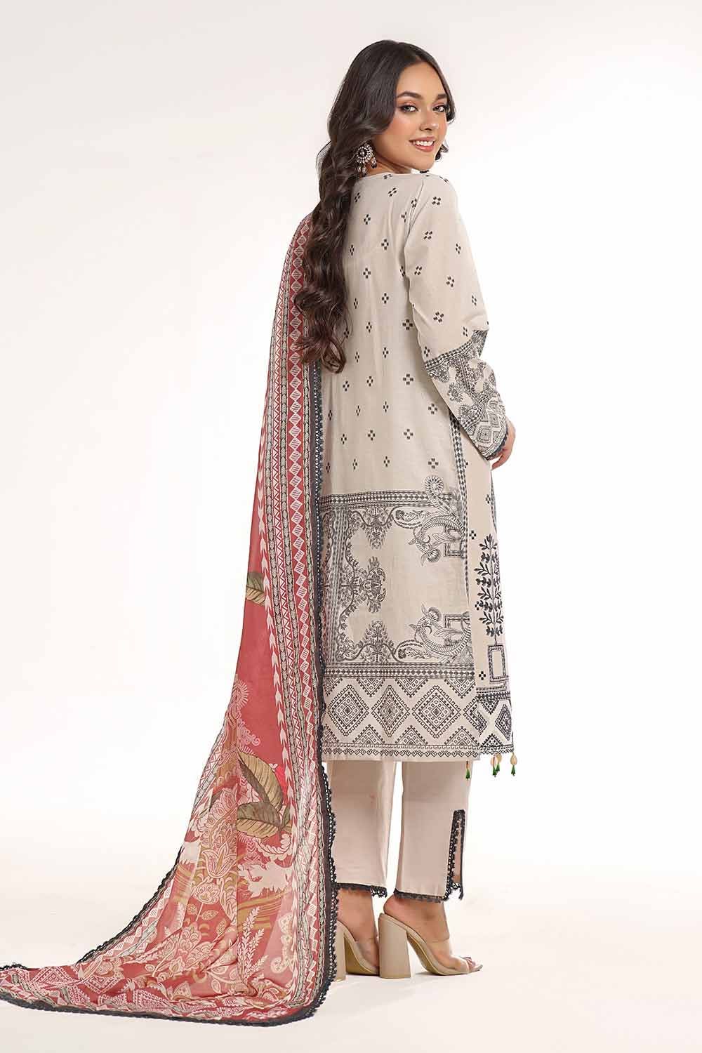 Gul Ahmed | MalMal Collection 24 | MFL-42004 by Gul Ahmed - Designer Dress - Type: Luxury - Available at Libayah - 100% Original