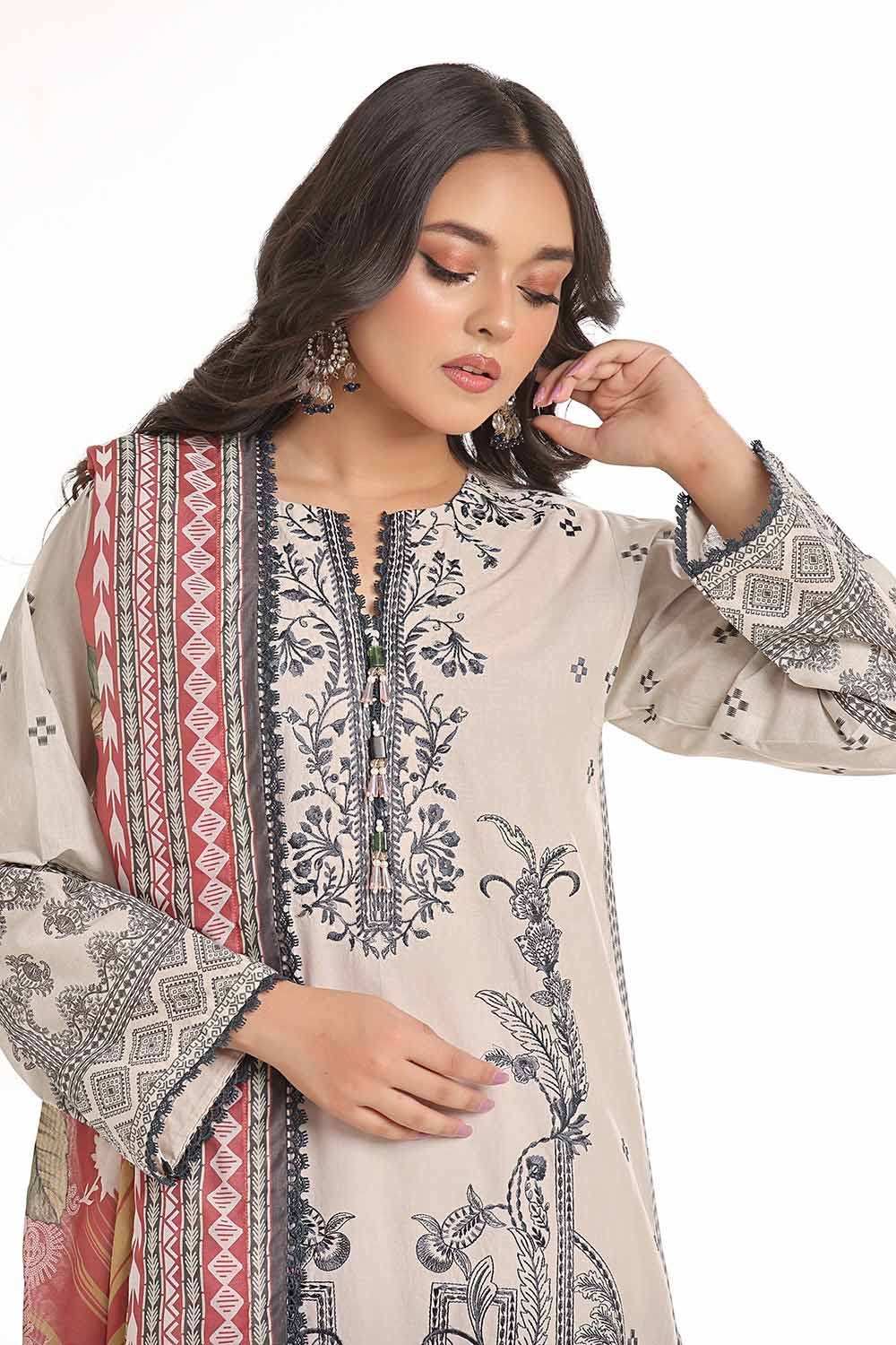 Gul Ahmed | MalMal Collection 24 | MFL-42004 by Gul Ahmed - Designer Dress - Type: Luxury - Available at Libayah - 100% Original