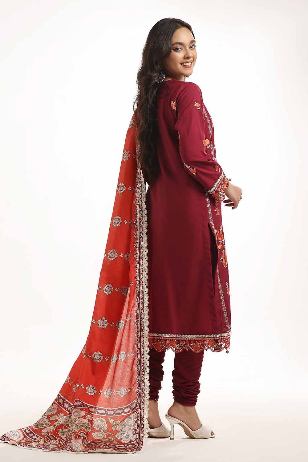 Gul Ahmed | MalMal Collection 24 | MFL-42005 by Gul Ahmed - Designer Dress - Type: Luxury - Available at Libayah - 100% Original