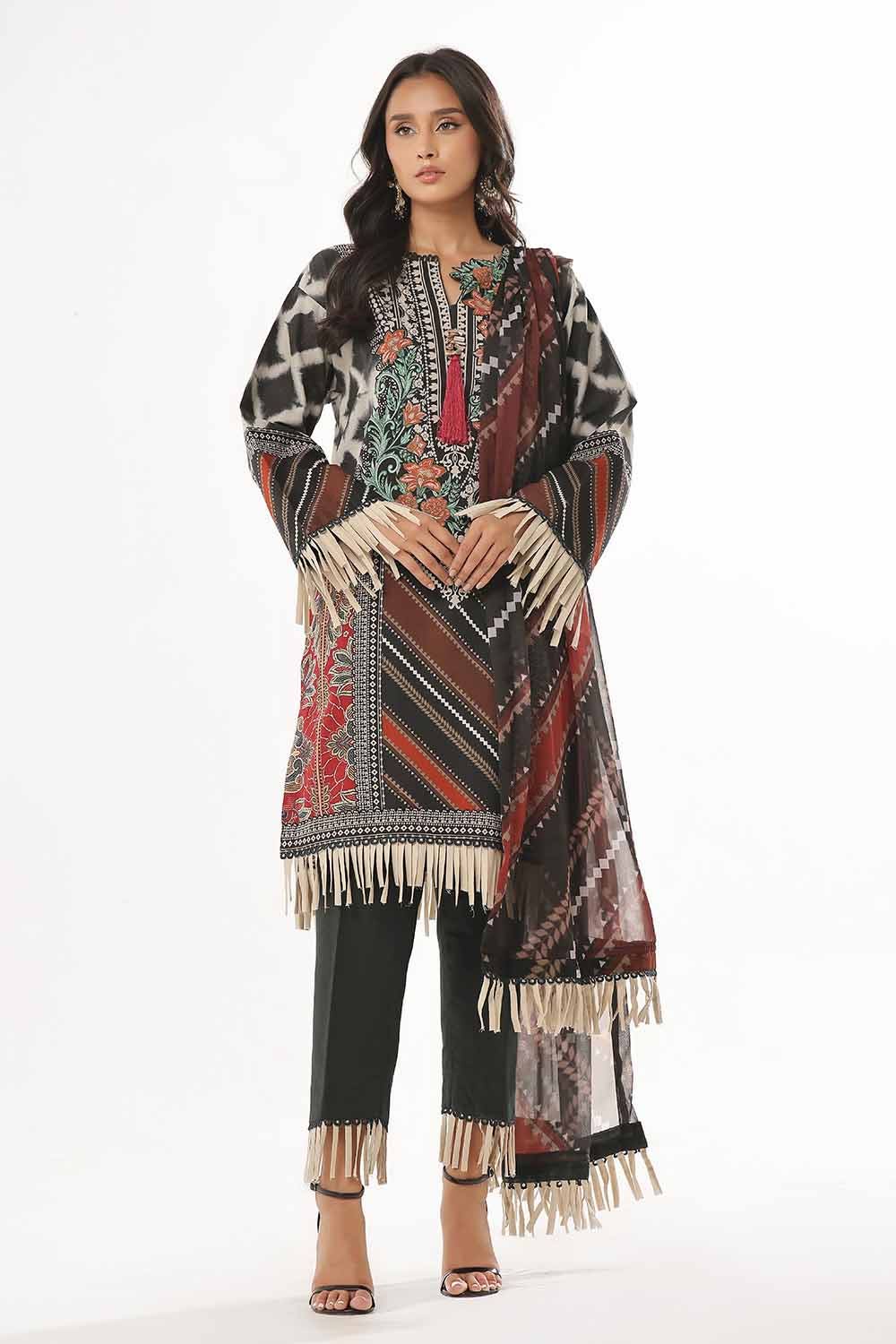 Gul Ahmed | MalMal Collection 24 | MFL-42009 by Gul Ahmed - Designer Dress - Type: Luxury - Available at Libayah - 100% Original