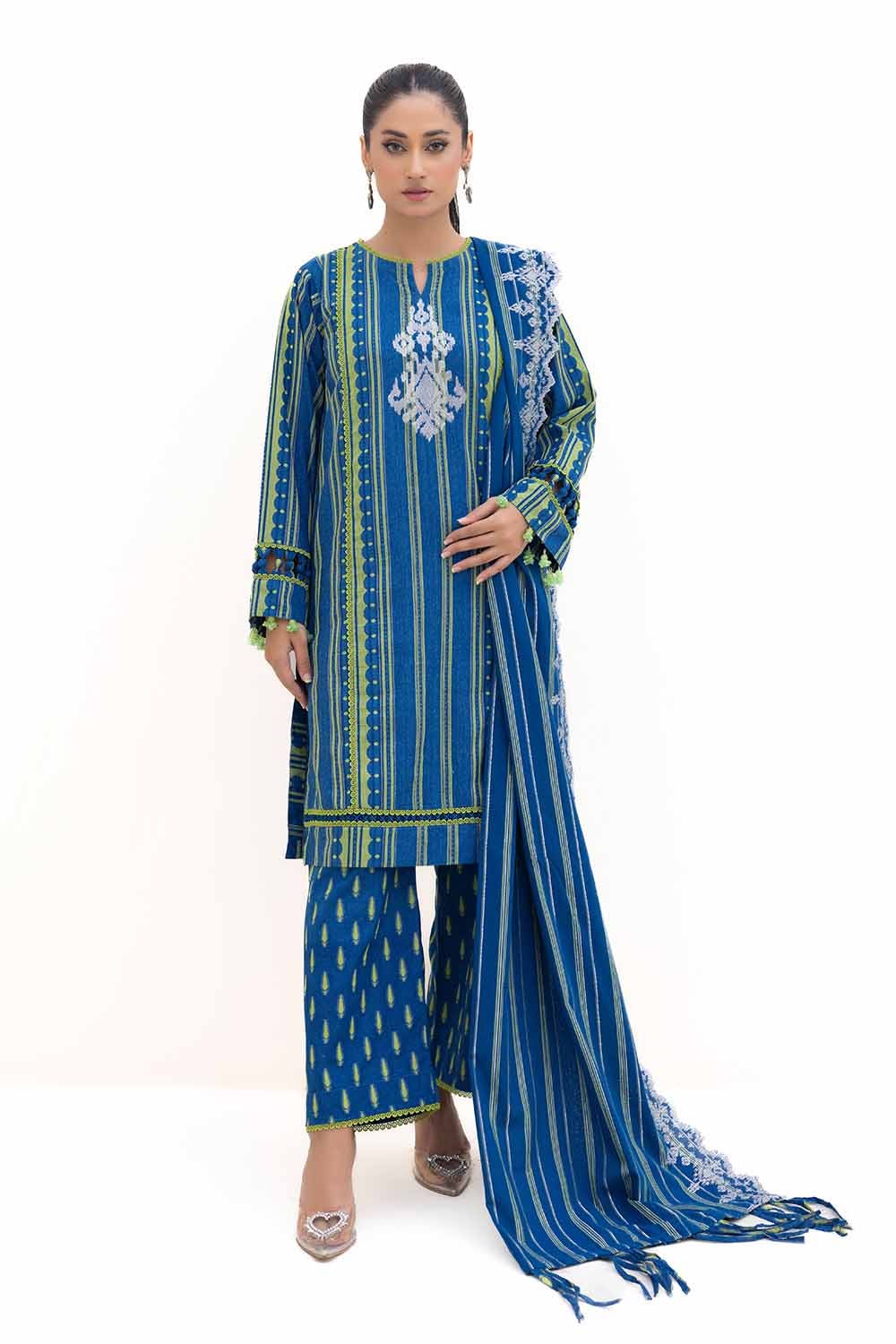 Gul Ahmed | Winter Collection 24 | Jacquard Suit MJ-42051 by Gul Ahmed - Designer Dress - Type: Ladies Clothes - Available at Libayah - 100% Original
