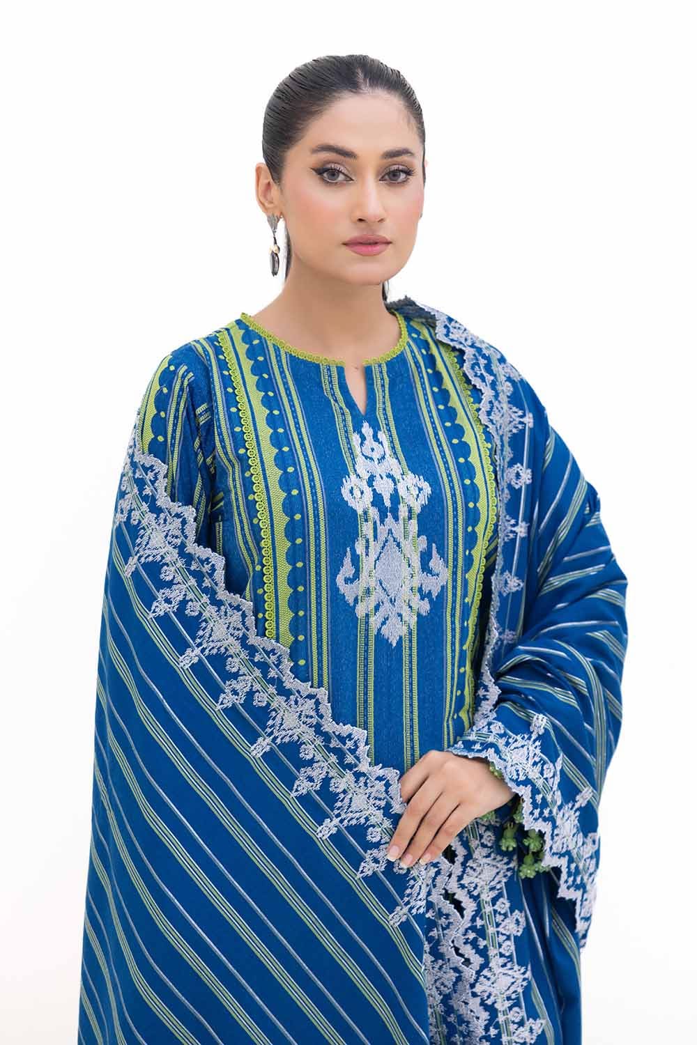 Gul Ahmed | Winter Collection 24 | Jacquard Suit MJ-42051 by Gul Ahmed - Designer Dress - Type: Ladies Clothes - Available at Libayah - 100% Original
