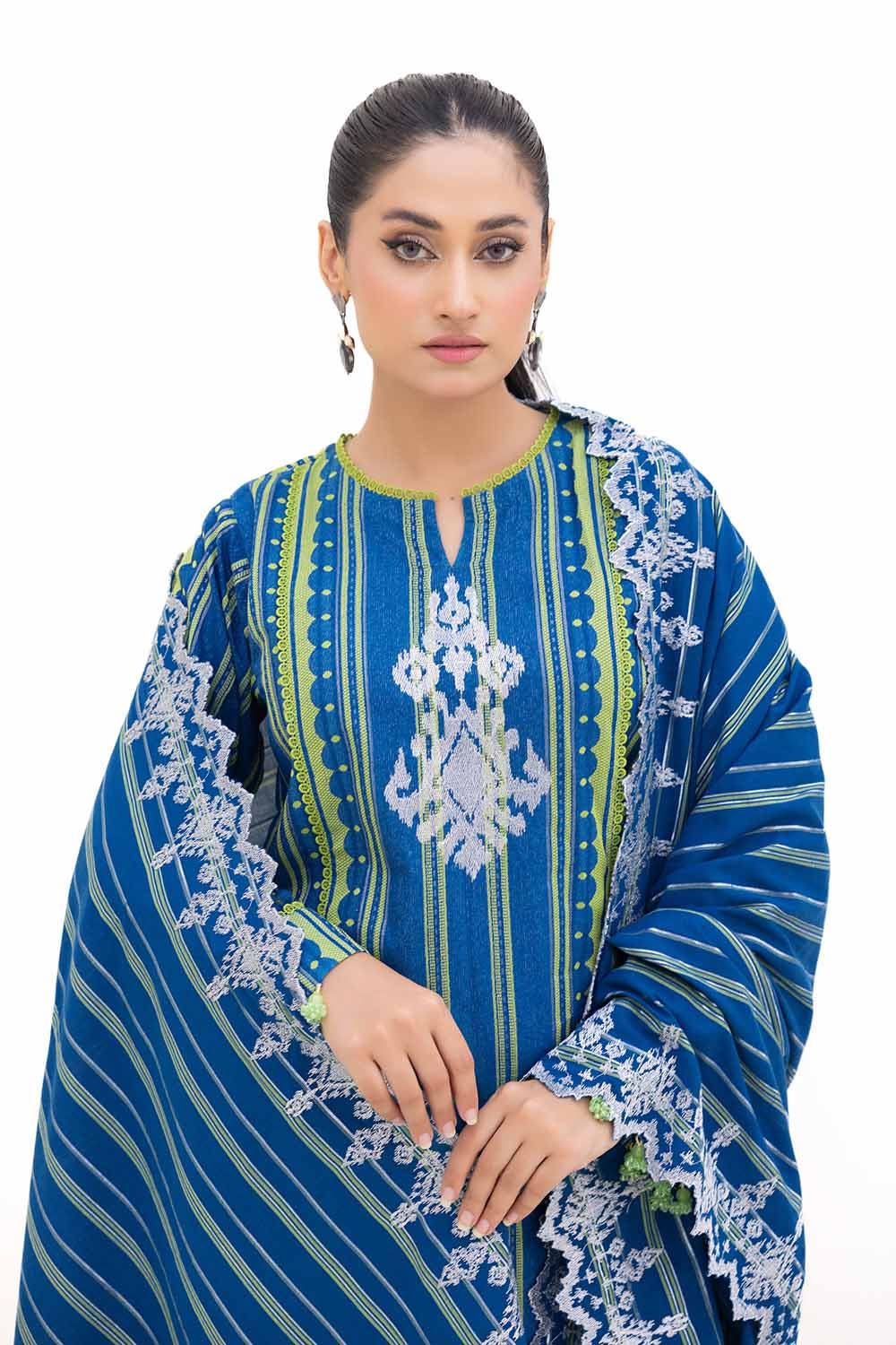 Gul Ahmed | Winter Collection 24 | Jacquard Suit MJ-42051 by Gul Ahmed - Designer Dress - Type: Ladies Clothes - Available at Libayah - 100% Original