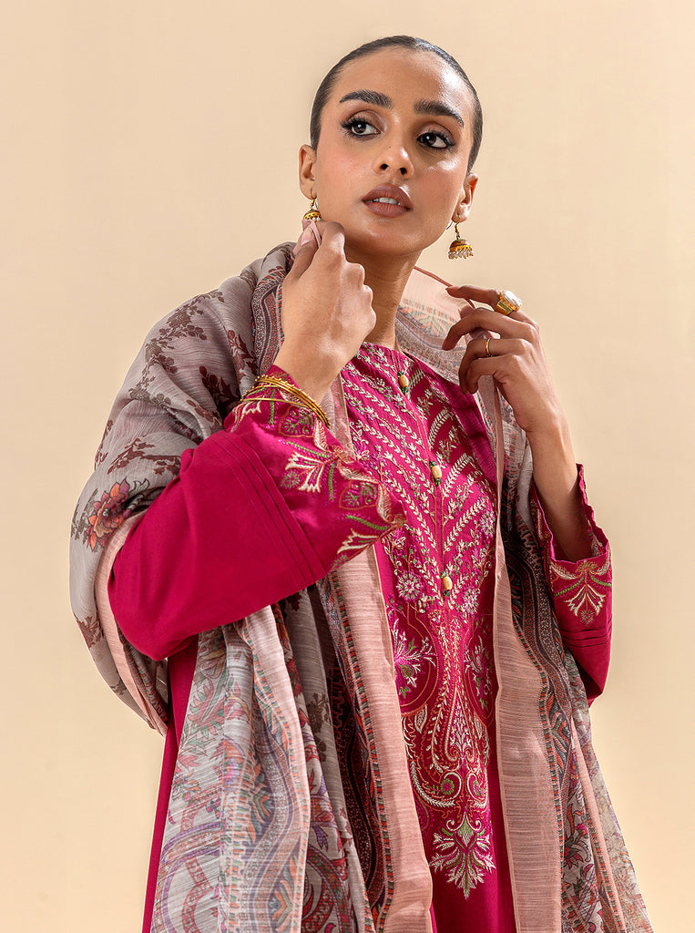 Morbagh | Lawn Collection 24 | RASPBERRY COULIS by Morbagh - Designer Dress - Type: Ladies Clothes - Available at Libayah - 100% Original