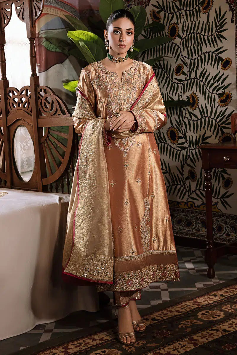 Mushq | Sunehri Anmol Edit | Aleha by Mushq - Designer Dress  - Type : Wedding Dress - Available at Libayah - 100% Original 