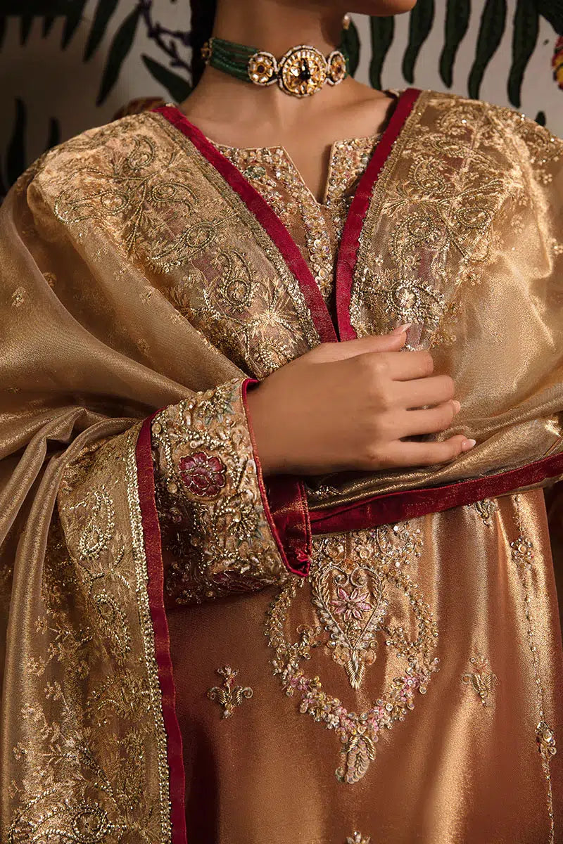 Mushq | Sunehri Anmol Edit | Aleha by Mushq - Designer Dress  - Type : Wedding Dress - Available at Libayah - 100% Original 