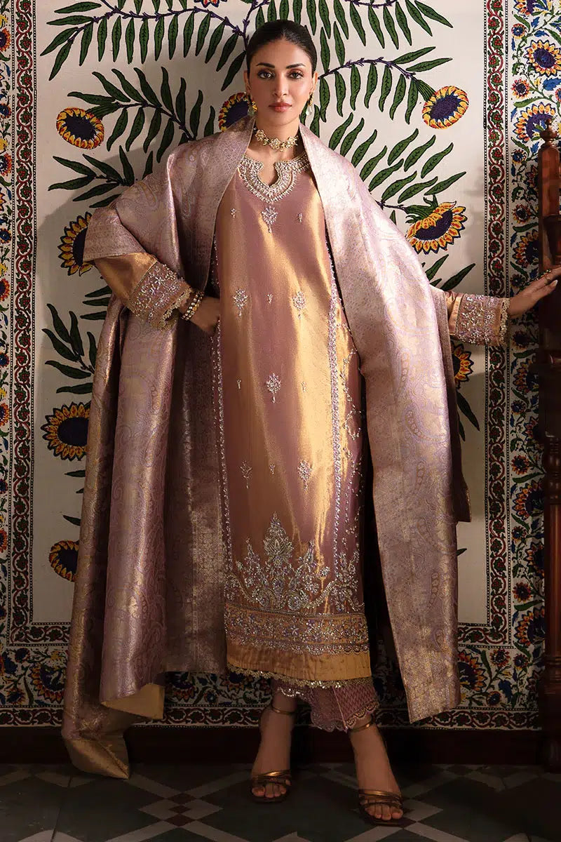 Mushq | Sunehri Anmol Edit | Nurah by Mushq - Designer Dress  - Type : Wedding Dress - Available at Libayah - 100% Original 