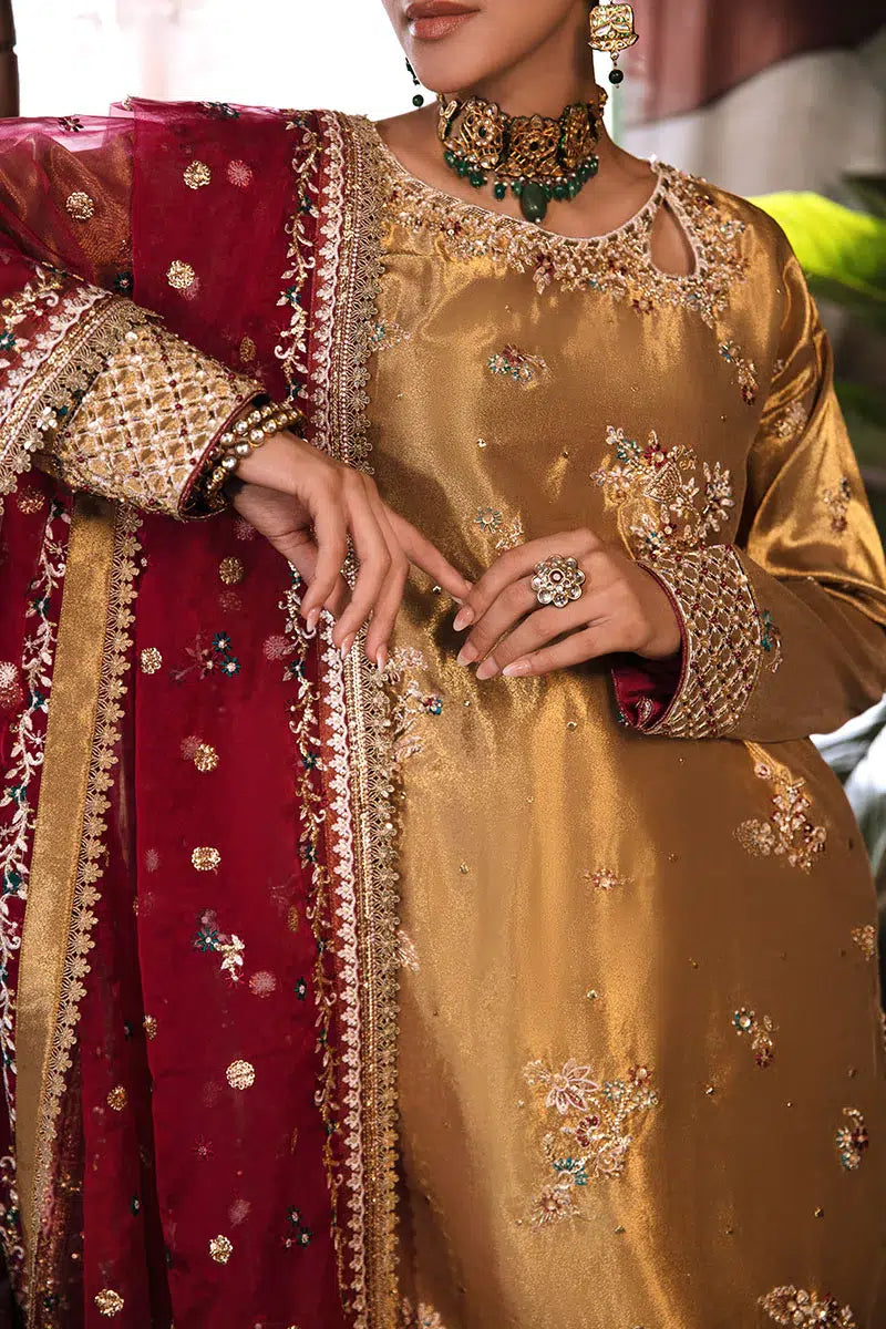 Mushq | Sunehri Anmol Edit | Zaisha by Mushq - Designer Dress  - Type : Wedding Dress - Available at Libayah - 100% Original 