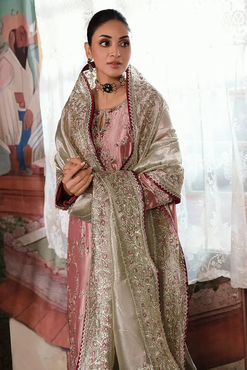 Mushq | Sunehri Anmol Edit | Lamia by Mushq - Designer Dress  - Type : Wedding Dress - Available at Libayah - 100% Original 