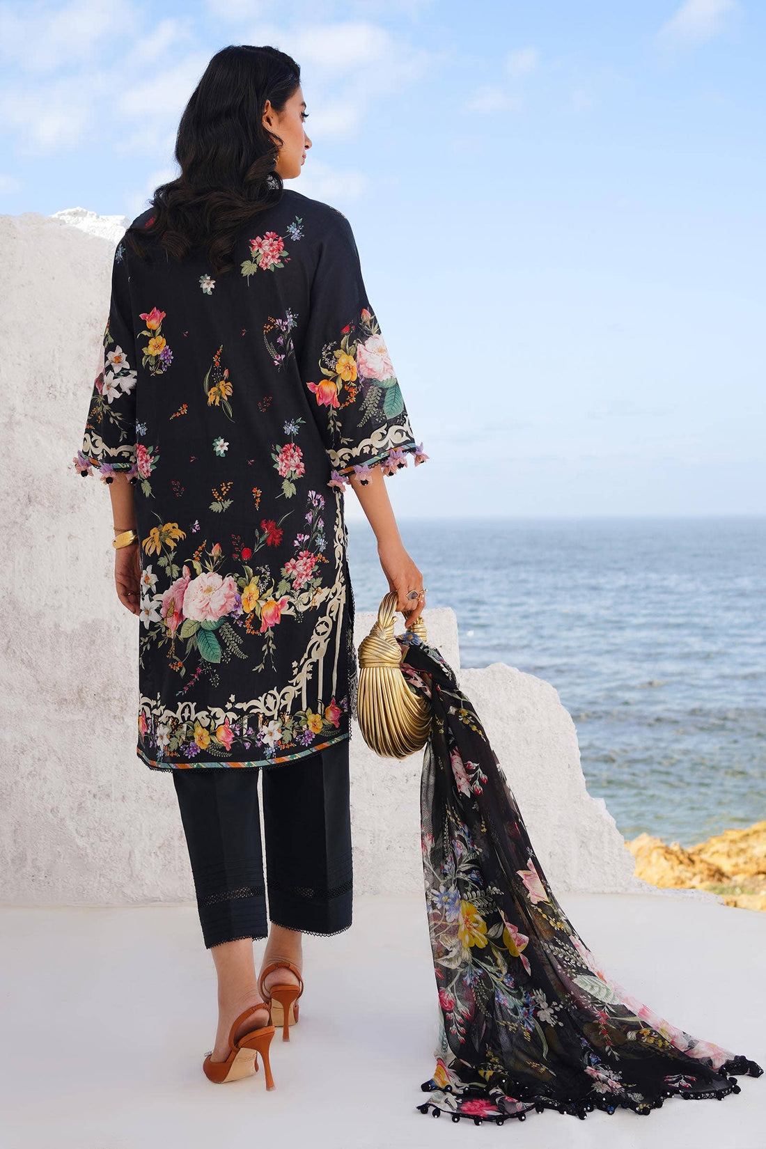 Sana Safinaz | Muzlin Spring 24 | M241-012B-CI by Sana Safinaz - Designer Dress - Type: Ladies Clothes - Available at Libayah - 100% Original