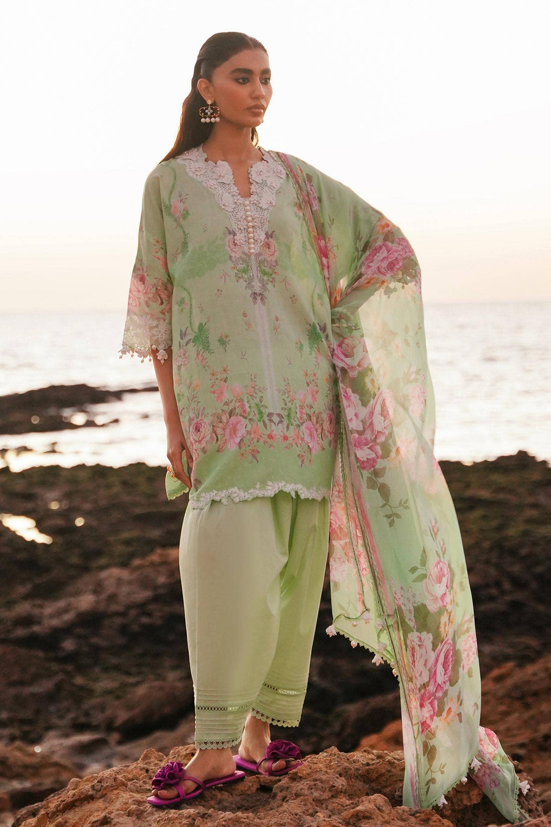 Sana Safinaz | Muzlin Spring 24 | M241-013B-CI by Sana Safinaz - Designer Dress - Type: Ladies Clothes - Available at Libayah - 100% Original