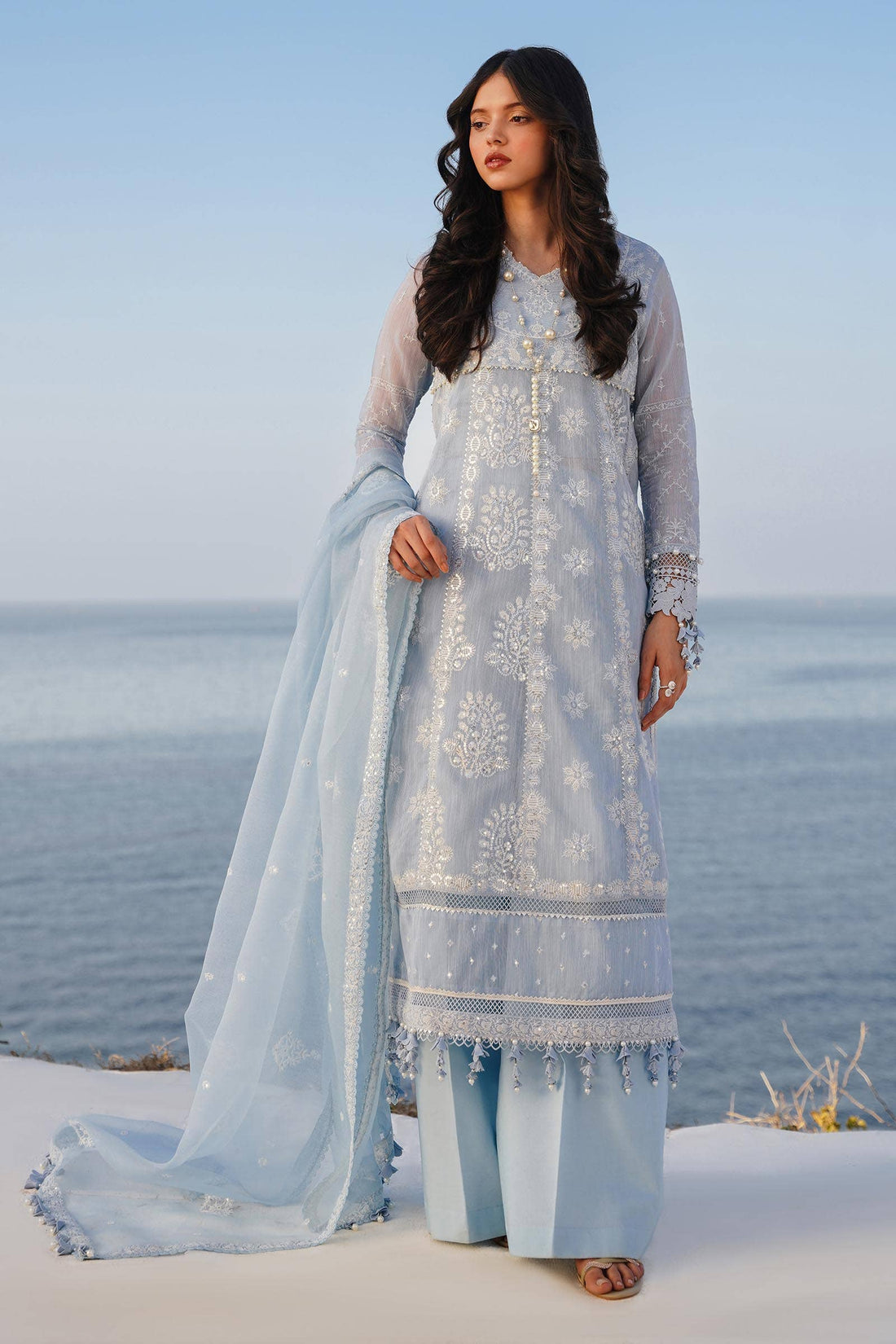Sana Safinaz | Muzlin Spring 24 | M241-014B-CX by Sana Safinaz - Designer Dress - Type: Ladies Clothes - Available at Libayah - 100% Original