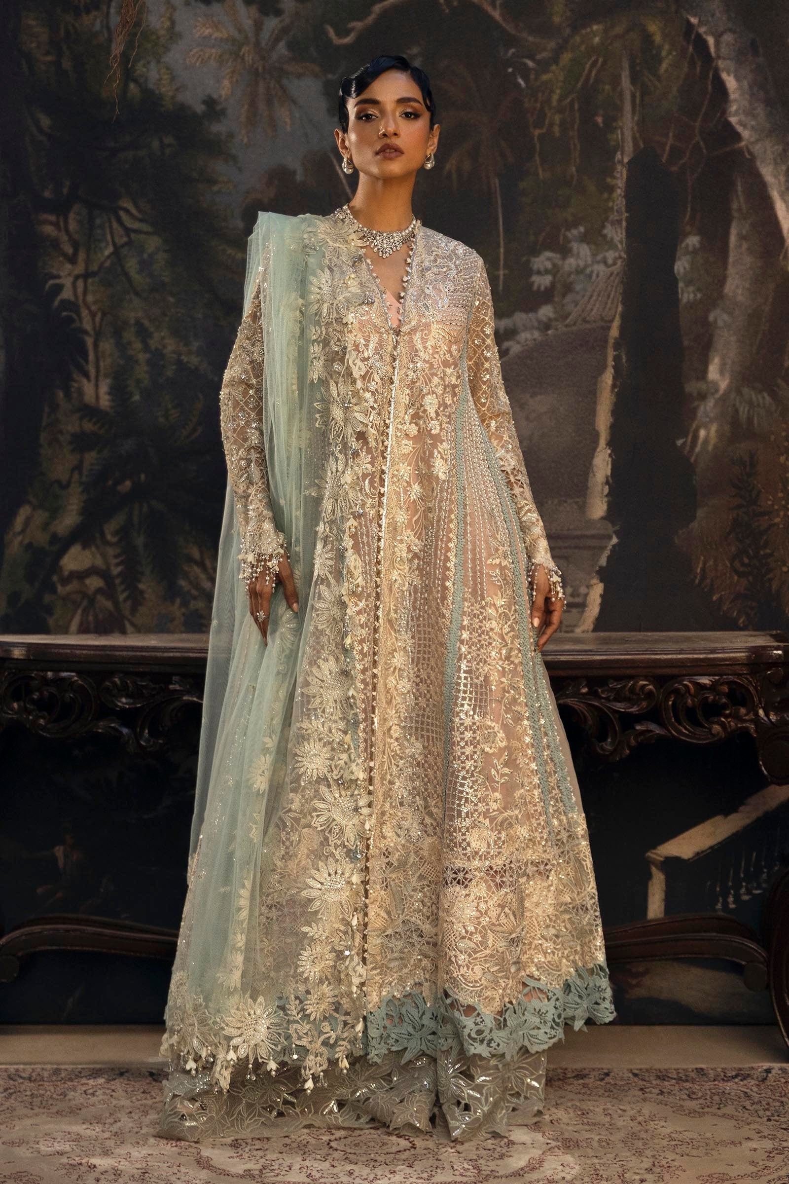 Sana Safinaz | Nura Festive 25 | N251-001-3CT by Sana Safinaz - Designer Dress  - Type : Ladies Clothes - Available at Libayah - 100% Original 
