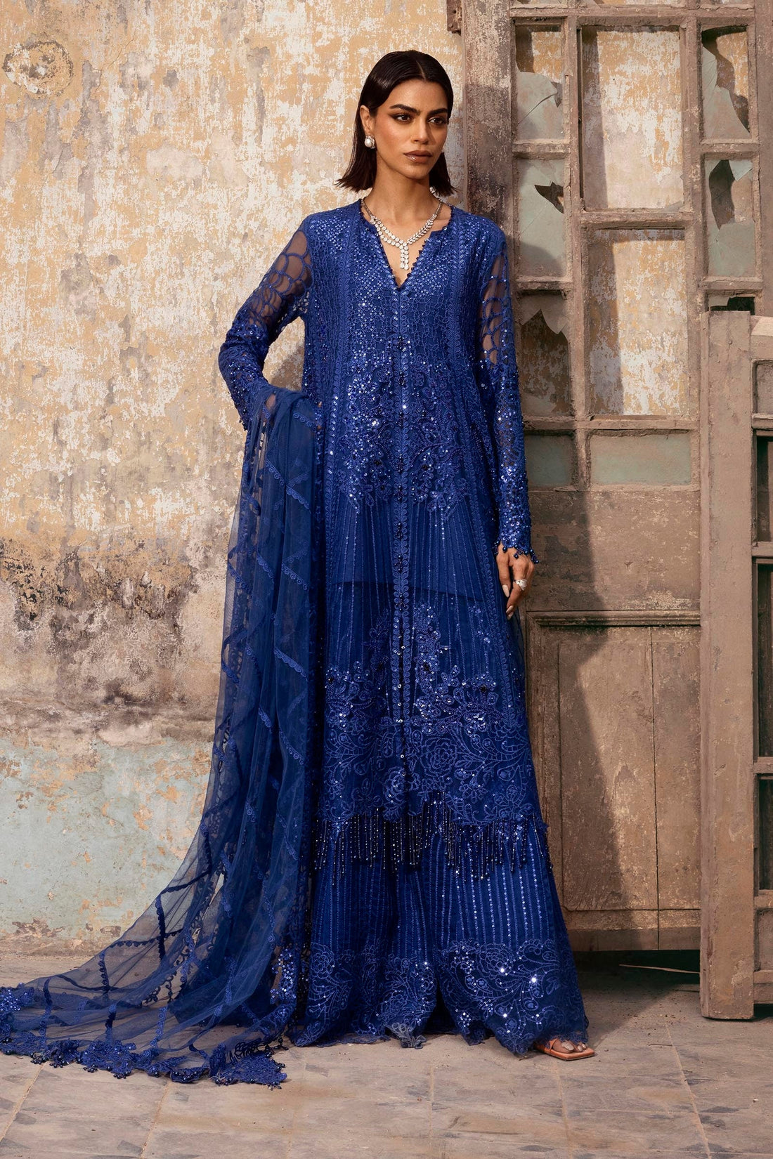 Sana Safinaz | Nura Festive 25 | N252-003-3CX by Sana Safinaz - Designer Dress - Type: Ladies Clothes - Available at Libayah - 100% Original