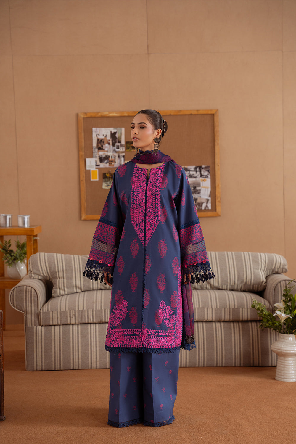 Saira Rizwan | Laanem Summer Lawn 25 | ELARA-B-SRL25-01 by Saira Rizwan - Designer Dress - Type: Ladies Clothes - Available at Libayah - 100% Original