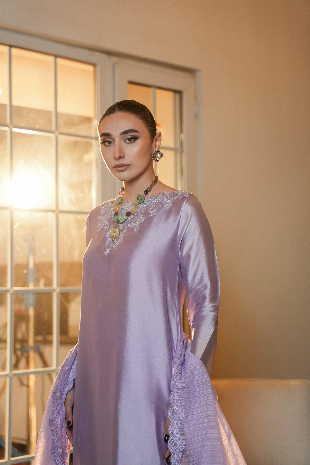 Nilofer Shahid | Verve Summer 24 | Dynamic Diva (3pc)- Verve SS 24 by Nilofer Shahid - Designer Dress - Type: Ladies Clothes - Available at Libayah - 100% Original