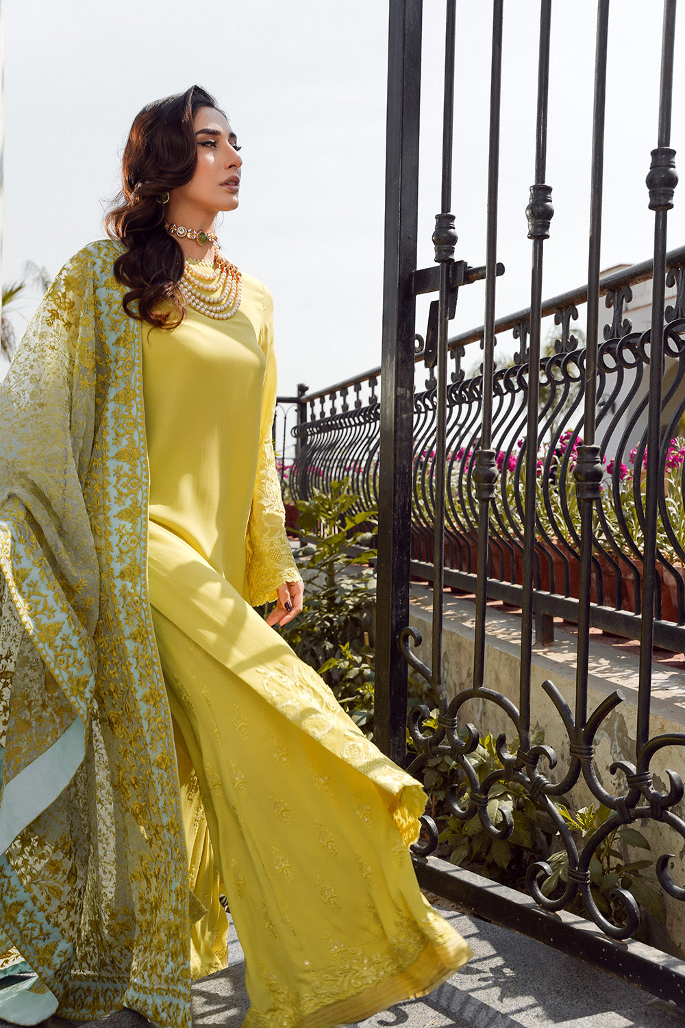 Nilofer Shahid | Verve Summer 24 | Evara (3pc)   Verve SS 24 by Nilofer Shahid - Designer Dress - Type: Ladies Clothes - Available at Libayah - 100% Original