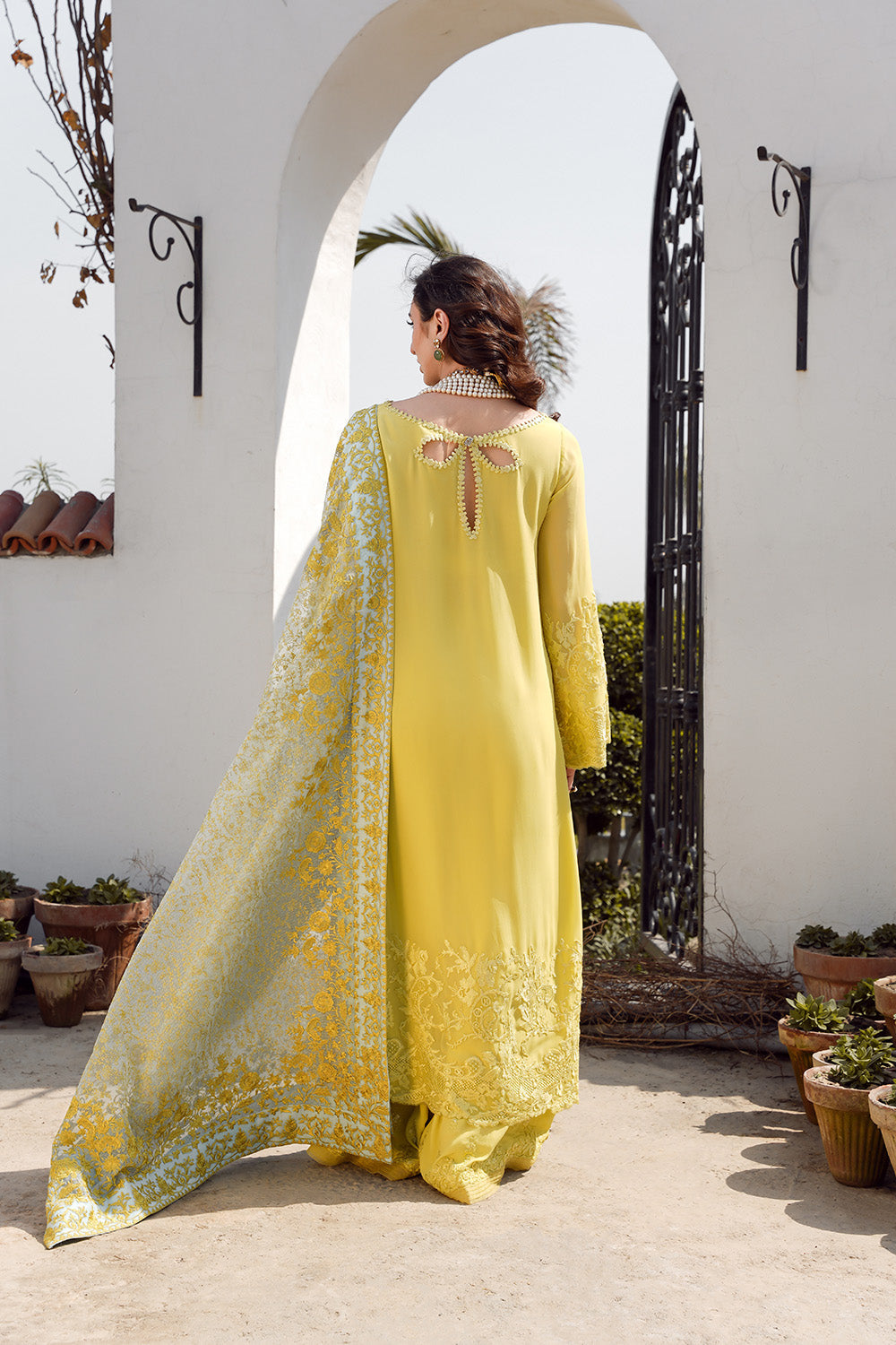 Nilofer Shahid | Verve Summer 24 | Evara (3pc)   Verve SS 24 by Nilofer Shahid - Designer Dress - Type: Ladies Clothes - Available at Libayah - 100% Original