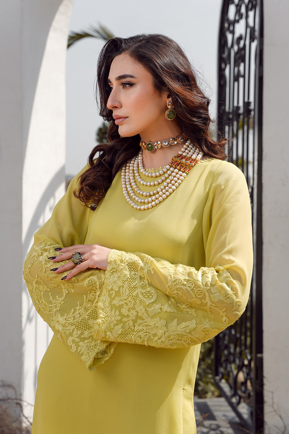 Nilofer Shahid | Verve Summer 24 | Evara (3pc)   Verve SS 24 by Nilofer Shahid - Designer Dress - Type: Ladies Clothes - Available at Libayah - 100% Original