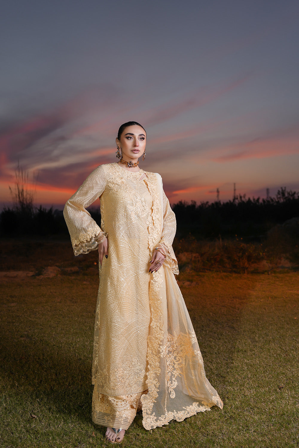 Nilofer Shahid | Verve Summer 24 | Irina   Verve SS 24 by Nilofer Shahid - Designer Dress - Type: Ladies Clothes - Available at Libayah - 100% Original