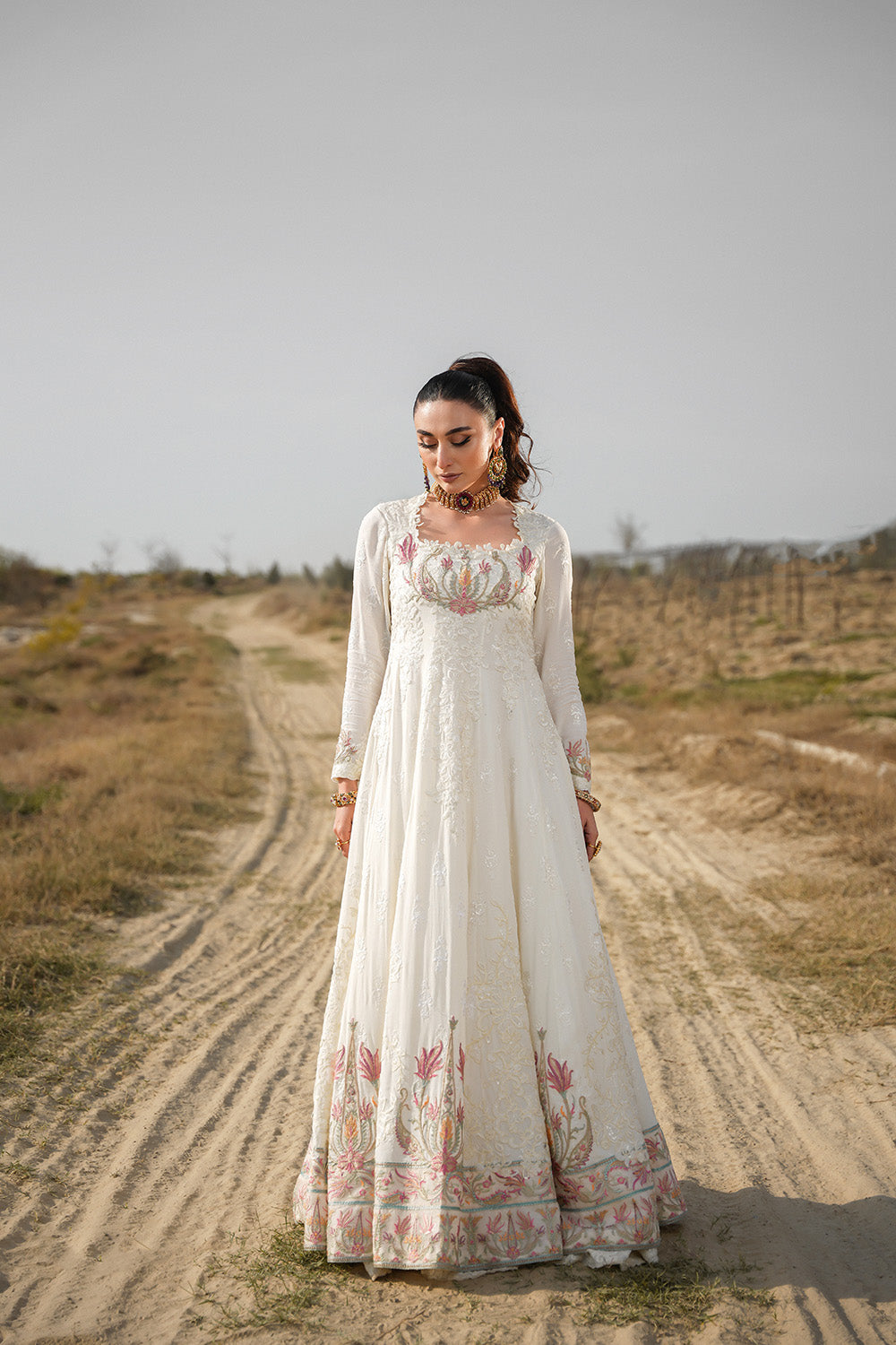 Nilofer Shahid | Verve Summer 24 | Kaira   Verve SS 24 by Nilofer Shahid - Designer Dress - Type: Ladies Clothes - Available at Libayah - 100% Original