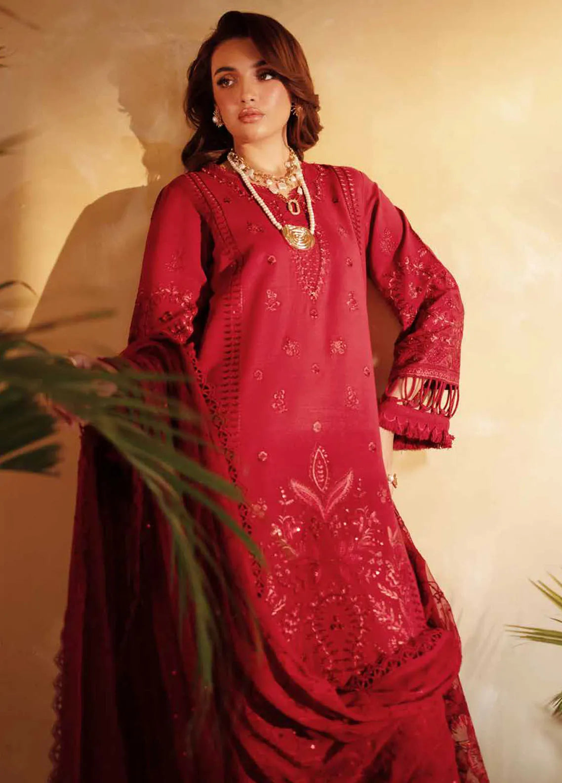 Nureh | Exclusive Karandi | NE-131 by Nureh - Designer Dress  - Type : Ladies Clothes - Available at Libayah - 100% Original 