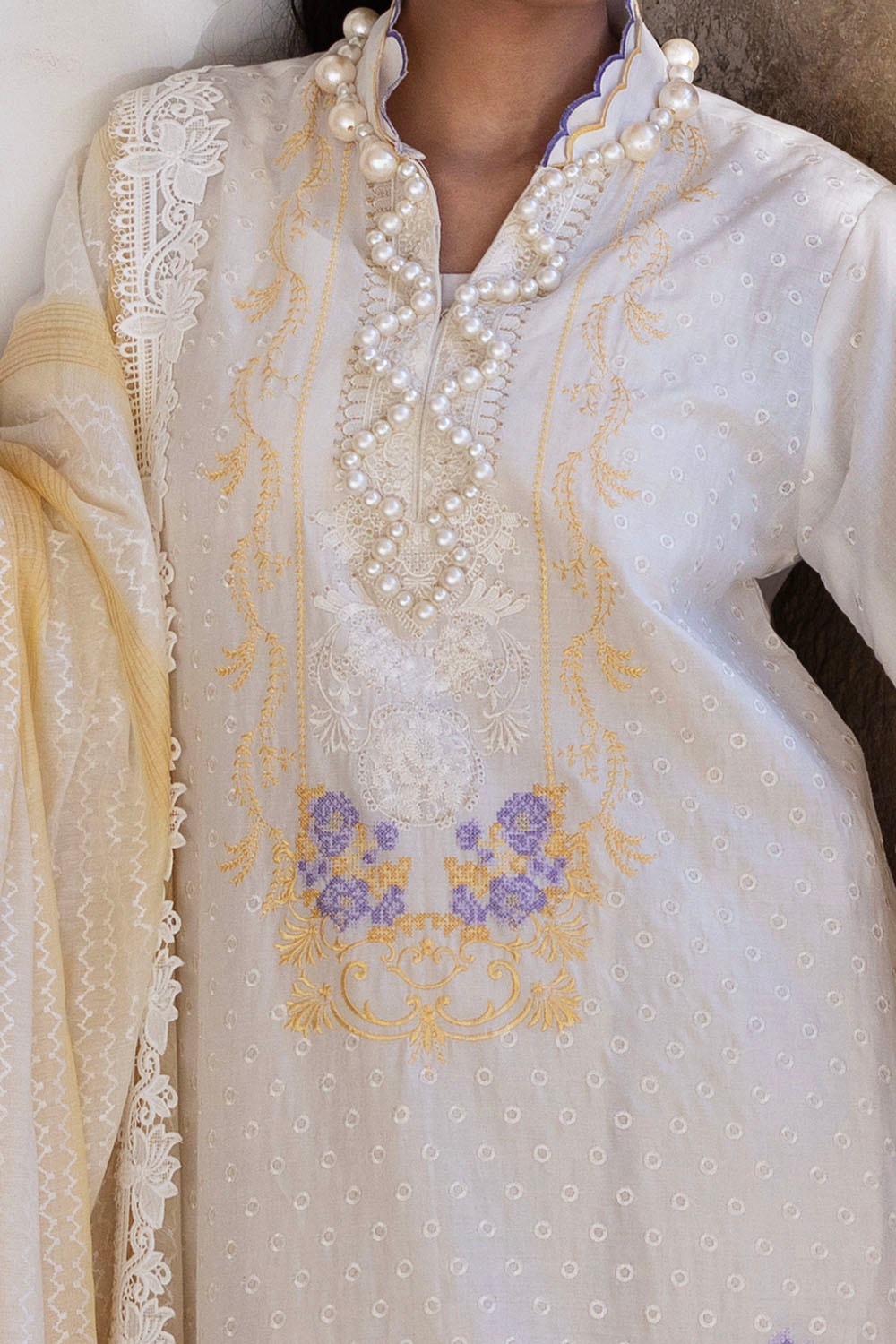 Gul Ahmed | Festive Eid 25 | FE-52019 by Gul Ahmed - Designer Dress - Type: Ladies Clothes - Available at Libayah - 100% Original