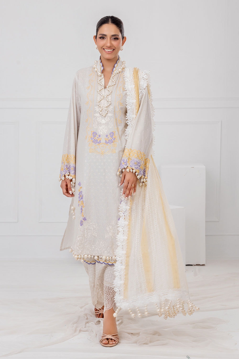 Gul Ahmed | Festive Eid 25 | FE-52019 by Gul Ahmed - Designer Dress - Type: Ladies Clothes - Available at Libayah - 100% Original