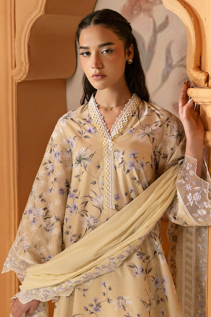 Cross Stitch | Premium Lawn 25 | OLIVE MUSE by Cross Stitch - Designer Dress - Type: Ladies Clothes - Available at Libayah - 100% Original