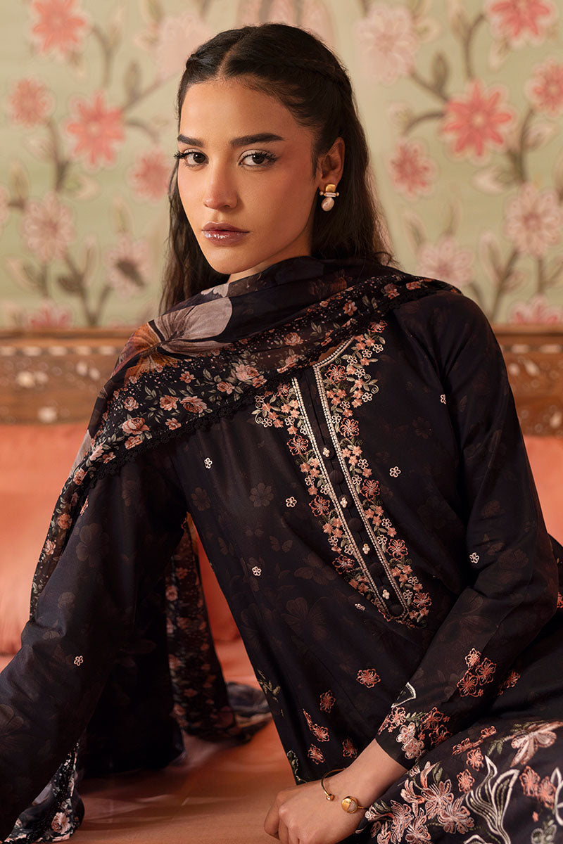 Cross Stitch | Premium Lawn 25 | CAVIAR CHARM by Cross Stitch - Designer Dress - Type: Ladies Clothes - Available at Libayah - 100% Original