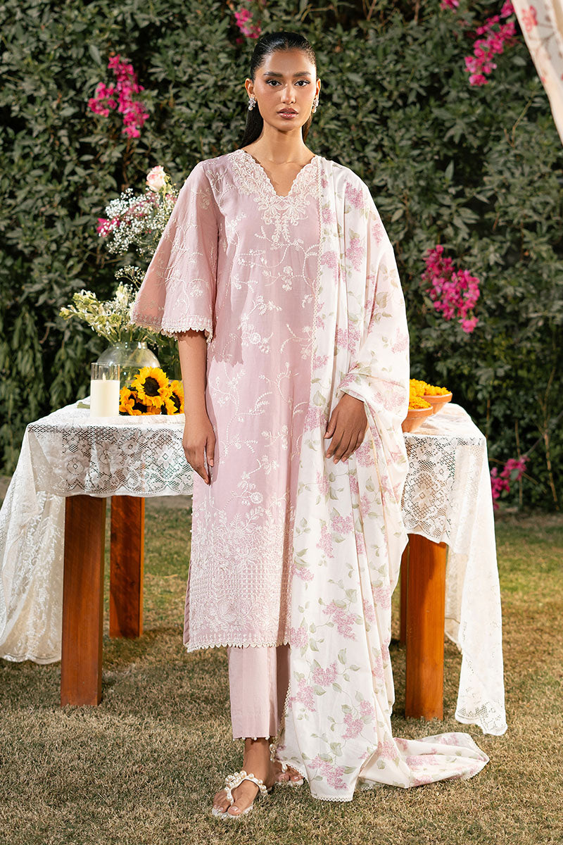Cross Stitch | Mahiri Lawn 25 | CARMINE ROSE by Cross Stitch - Designer Dress - Type: Ladies Clothes - Available at Libayah - 100% Original