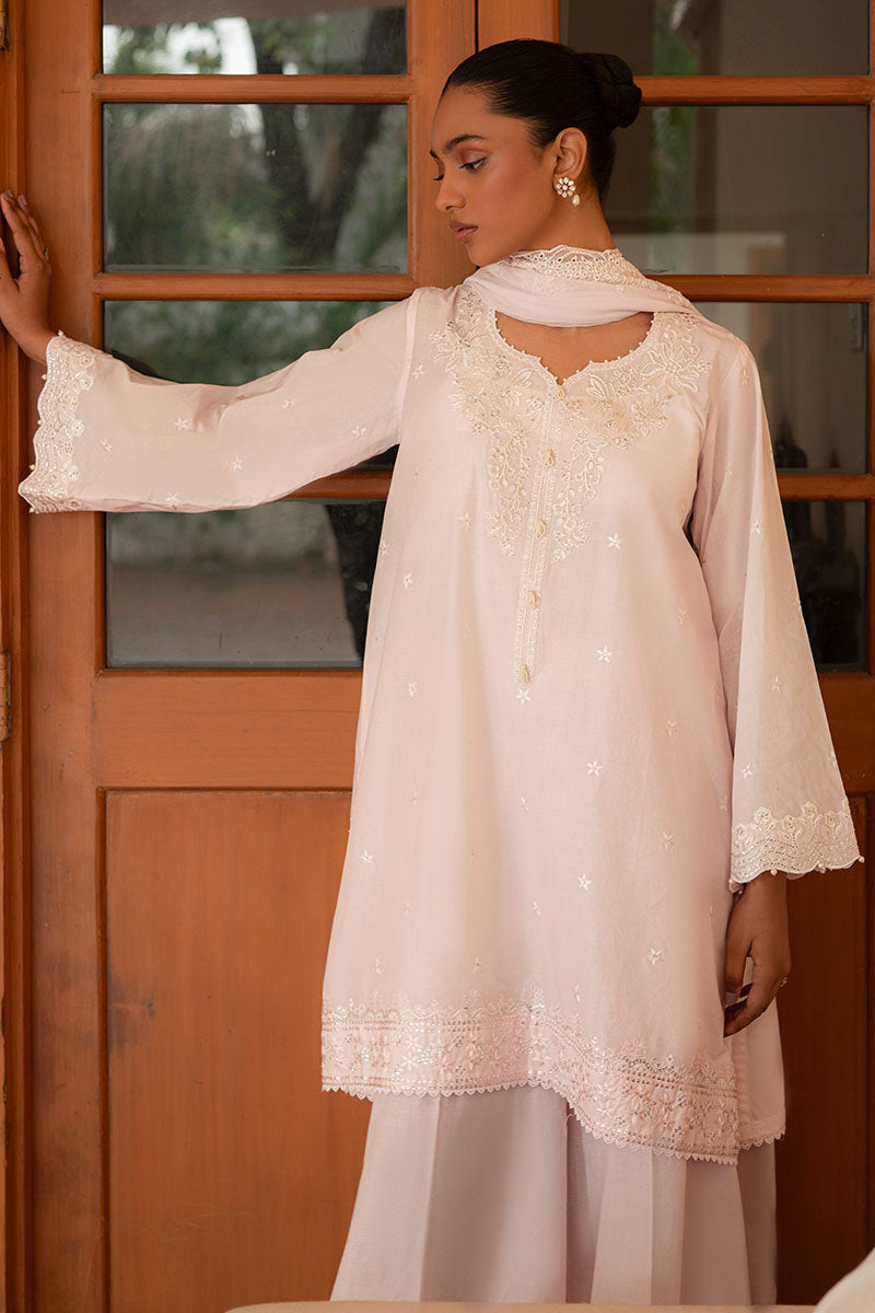 Cross Stitch | Mahiri Lawn 25 | CHERRY BLOSSOM by Cross Stitch - Designer Dress - Type: Ladies Clothes - Available at Libayah - 100% Original