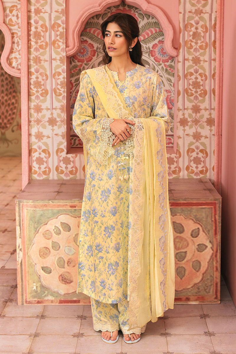 Cross Stitch | Premium Lawn 25 | SUNSHINE DREAM by Cross Stitch - Designer Dress - Type: Ladies Clothes - Available at Libayah - 100% Original
