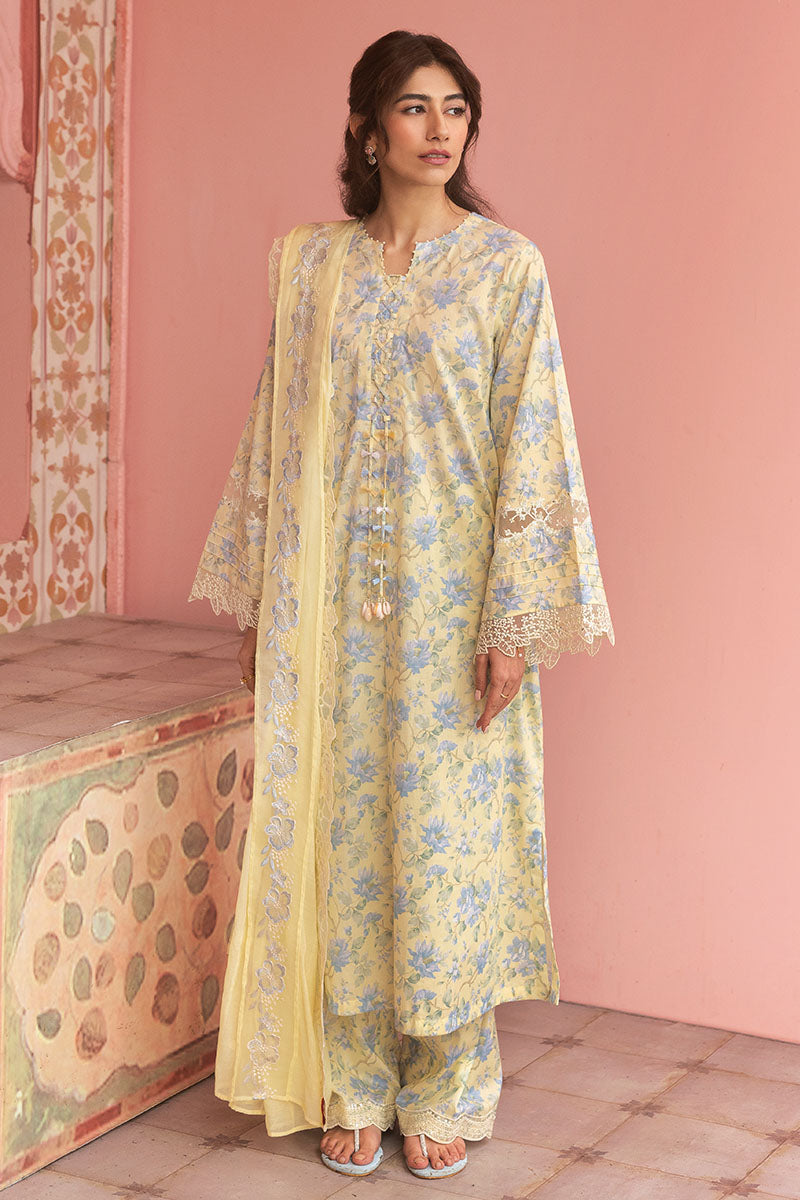 Cross Stitch | Premium Lawn 25 | SUNSHINE DREAM by Cross Stitch - Designer Dress - Type: Ladies Clothes - Available at Libayah - 100% Original