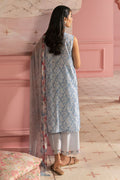 Cross Stitch | Premium Lawn 25 | AQUA ICE by Cross Stitch - Designer Dress - Type: Ladies Clothes - Available at Libayah - 100% Original