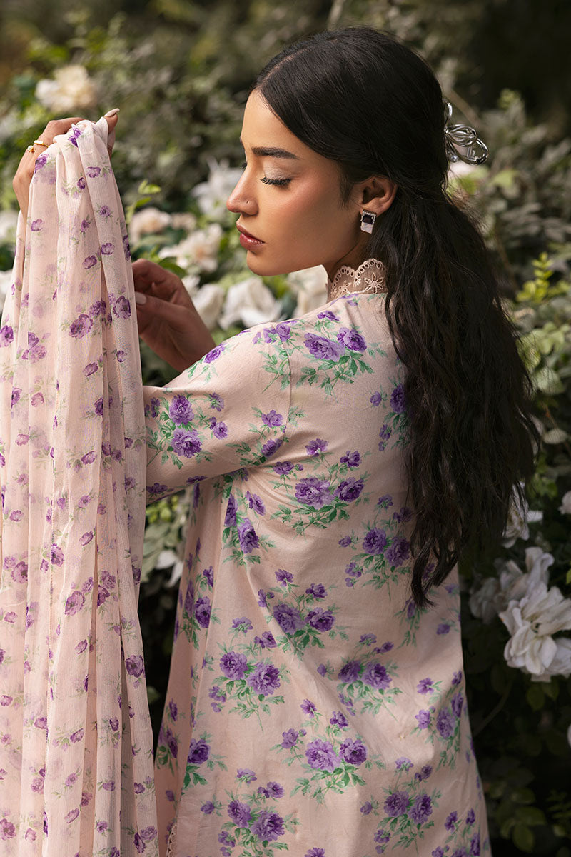 Cross Stitch | Premium Lawn 25 | ROSY AFFAIR by Cross Stitch - Designer Dress - Type: Ladies Clothes - Available at Libayah - 100% Original