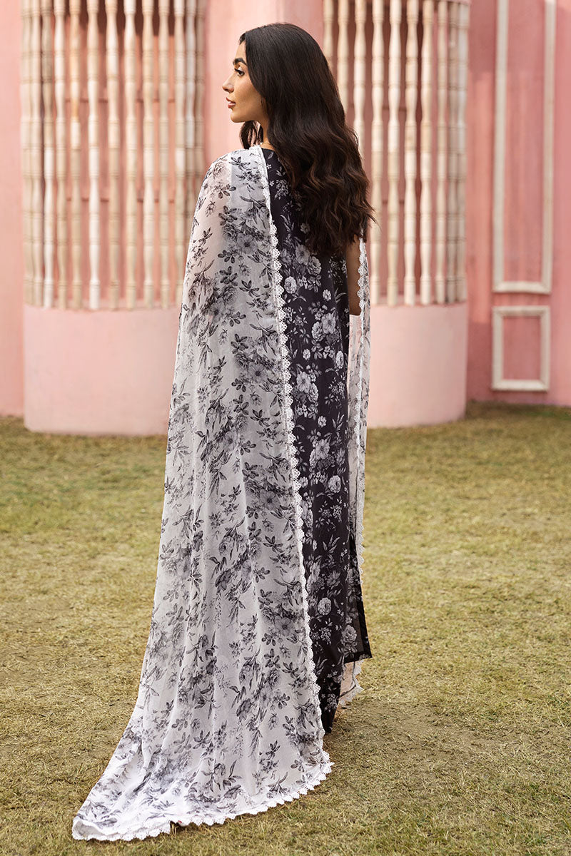 Cross Stitch | Premium Lawn 25 | SOMBER ESCAPE by Cross Stitch - Designer Dress - Type: Ladies Clothes - Available at Libayah - 100% Original