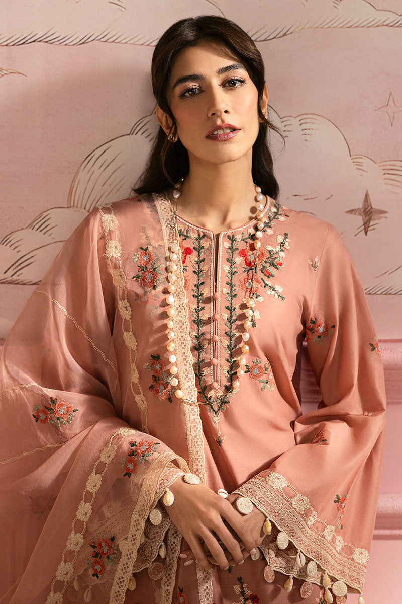 Cross Stitch | Premium Lawn 25 | ROSE QUARTZ by Cross Stitch - Designer Dress - Type: Ladies Clothes - Available at Libayah - 100% Original