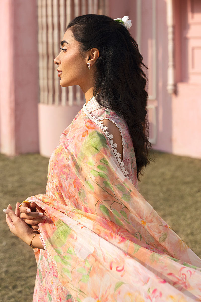 Cross Stitch | Premium Lawn 25 | ALMOND PINK by Cross Stitch - Designer Dress - Type: Ladies Clothes - Available at Libayah - 100% Original