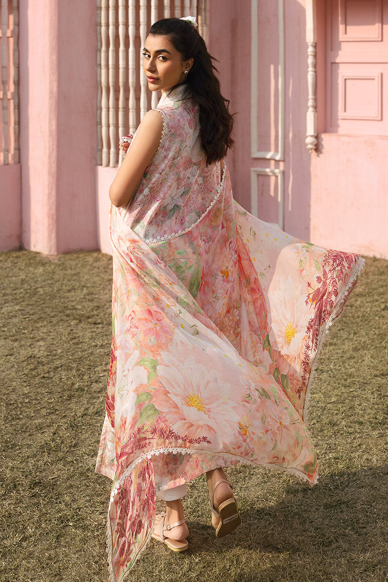 Cross Stitch | Premium Lawn 25 | ALMOND PINK by Cross Stitch - Designer Dress - Type: Ladies Clothes - Available at Libayah - 100% Original