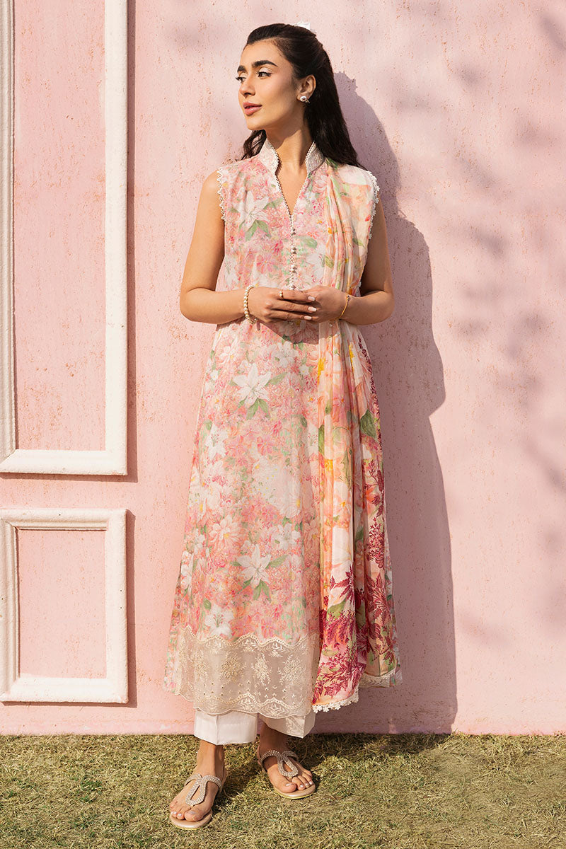 Cross Stitch | Premium Lawn 25 | ALMOND PINK by Cross Stitch - Designer Dress - Type: Ladies Clothes - Available at Libayah - 100% Original