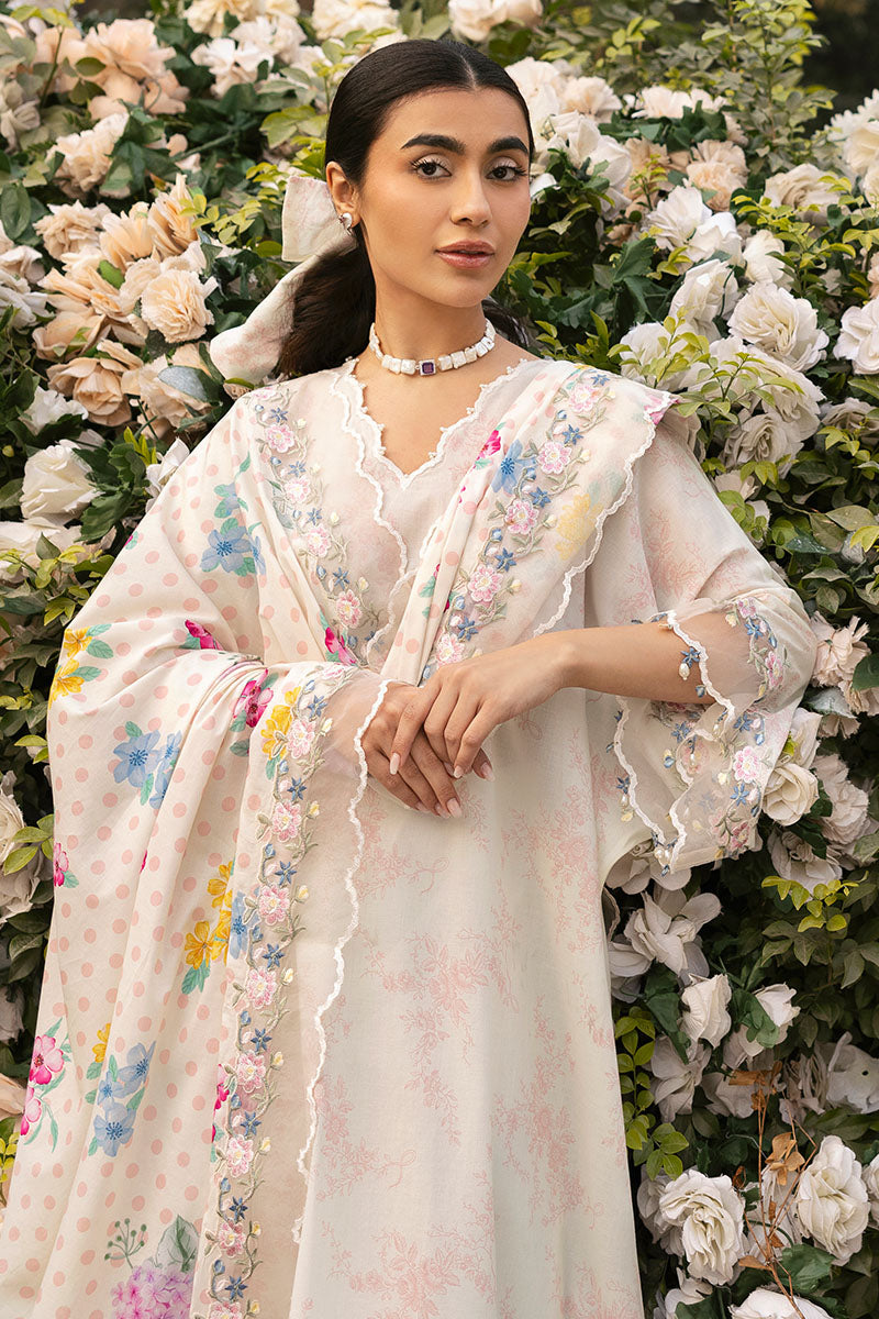 Cross Stitch | Premium Lawn 25 | PASTEL BLOOM by Cross Stitch - Designer Dress - Type: Ladies Clothes - Available at Libayah - 100% Original