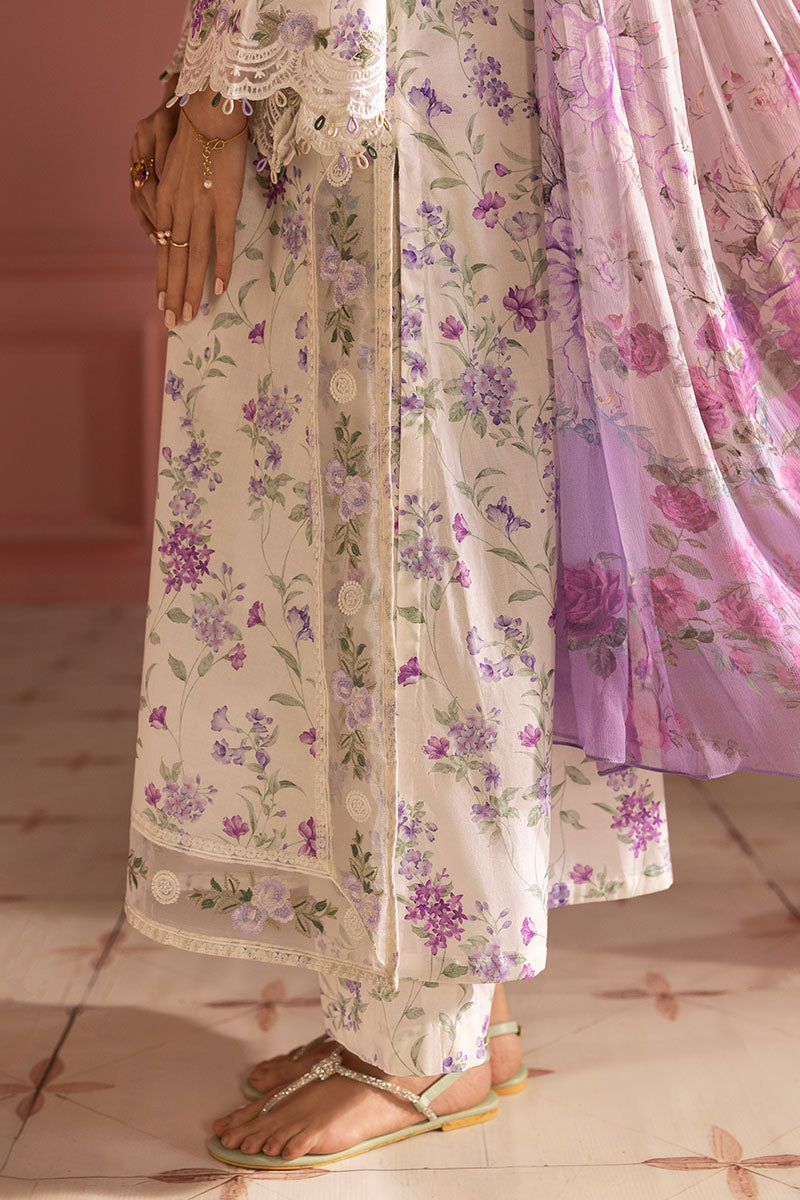 Cross Stitch | Premium Lawn 25 | LILAC BLOOM by CRO - Designer Dress - Type: Ladies Clothes - Available at Libayah - 100% Original