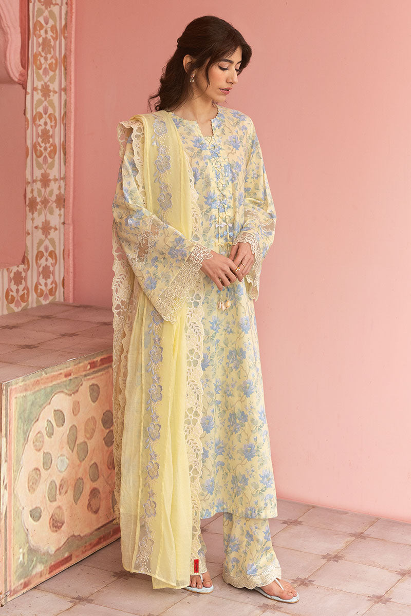 Cross Stitch | Premium Lawn 25 | SUNSHINE DREAM by Cross Stitch - Designer Dress - Type: Ladies Clothes - Available at Libayah - 100% Original