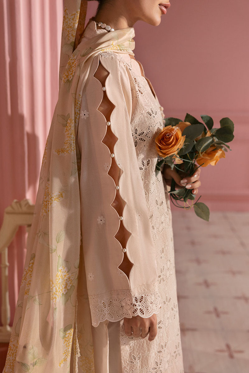 Cross Stitch | Premium Lawn 25 | PEACH PARFAIT by Cross Stitch - Designer Dress - Type: Ladies Clothes - Available at Libayah - 100% Original