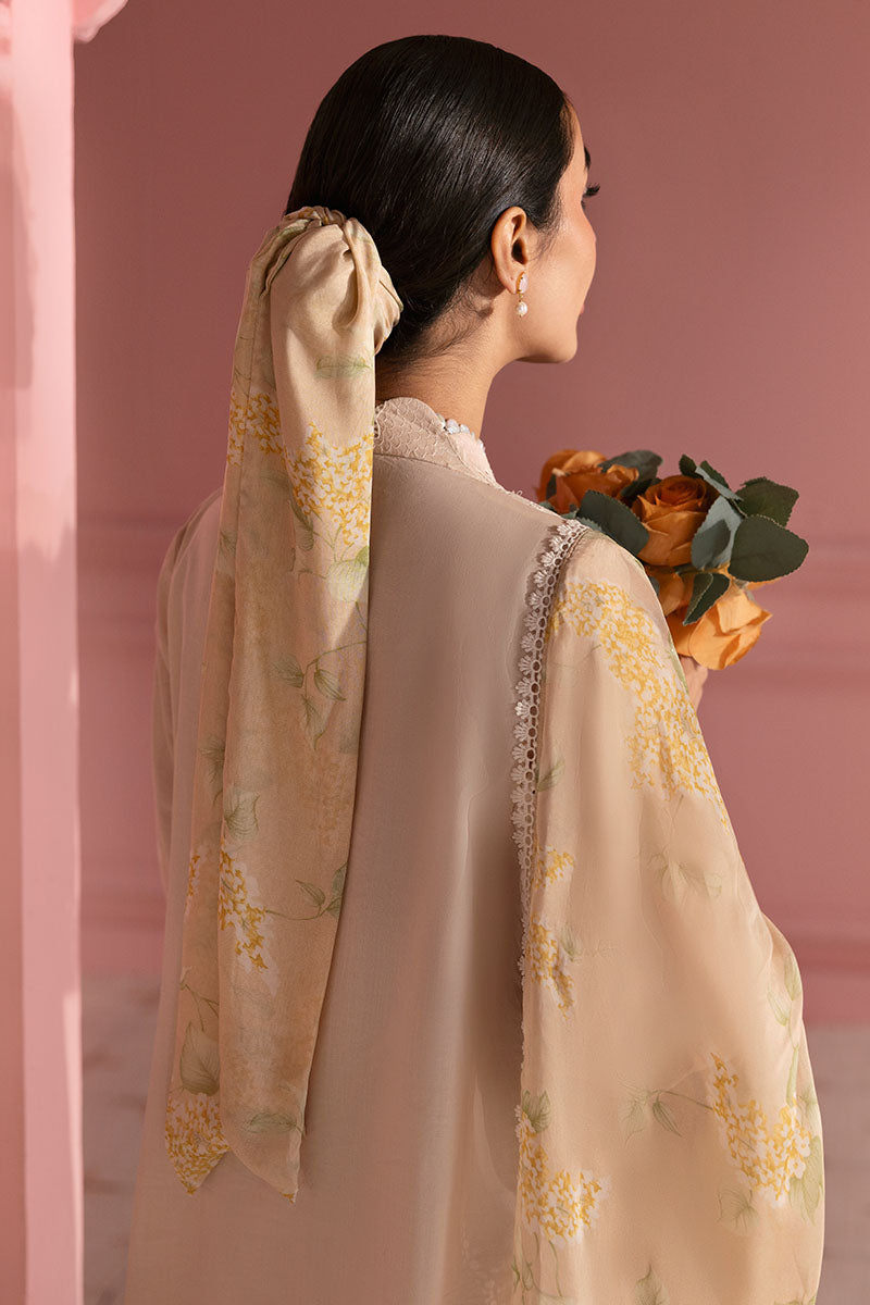 Cross Stitch | Premium Lawn 25 | PEACH PARFAIT by Cross Stitch - Designer Dress - Type: Ladies Clothes - Available at Libayah - 100% Original