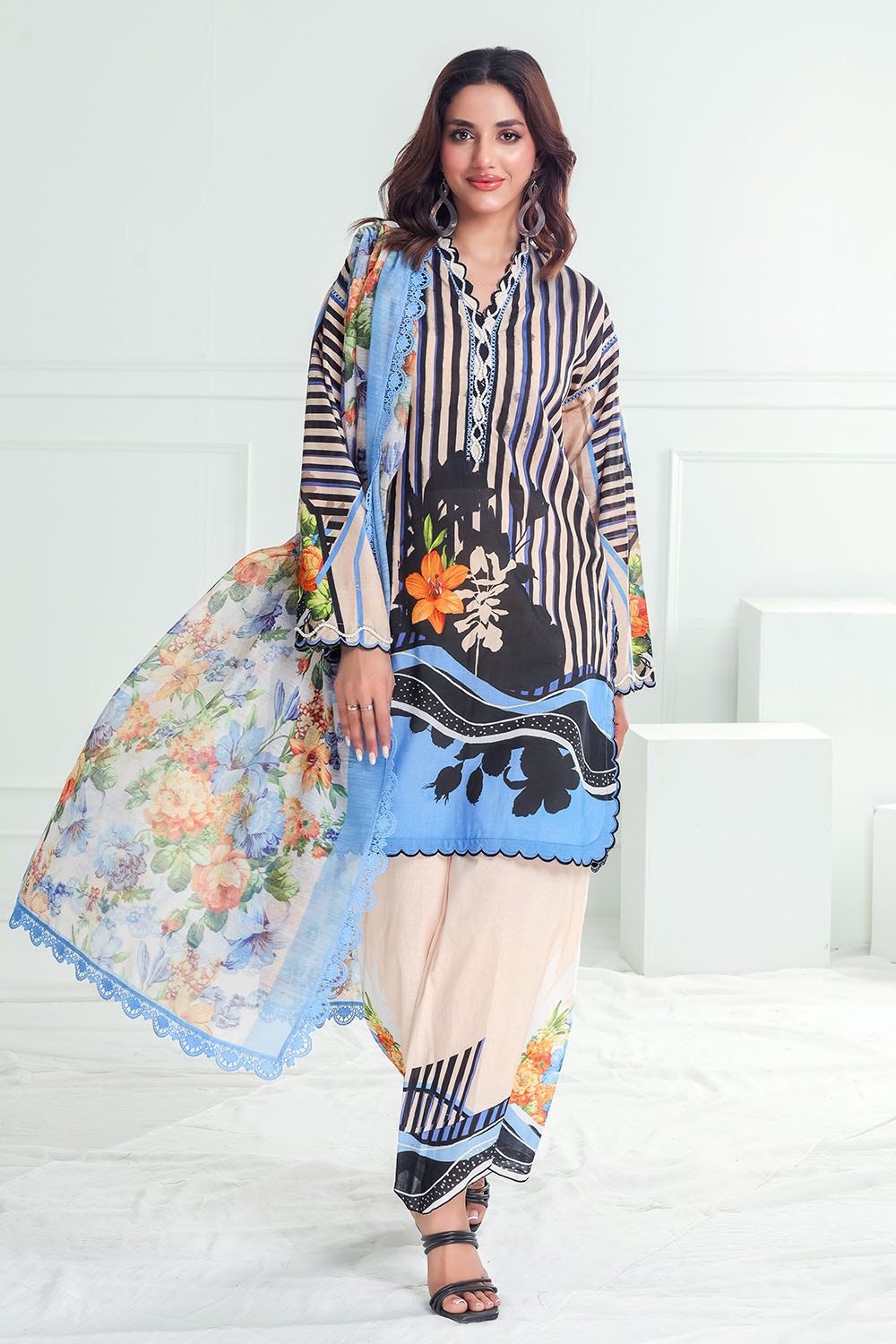 Gul Ahmed | Festive Capsule 25 | PC-52002 by Gul Ahmed - Designer Dress - Type: Ladies Clothes - Available at Libayah - 100% Original