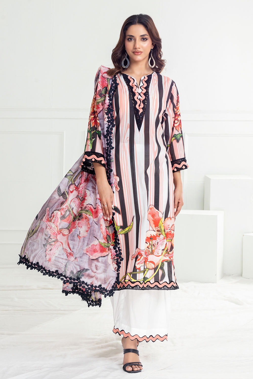 Gul Ahmed | Festive Capsule 25 | PC-52002 by Gul Ahmed - Designer Dress - Type: Ladies Clothes - Available at Libayah - 100% Original